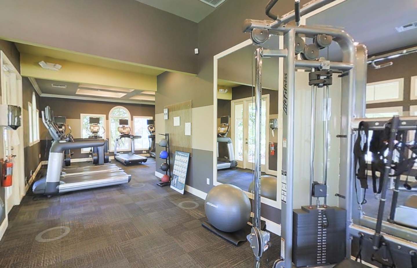 virtual tour of the fitness center at our apartments in Delray Beach, Florida
