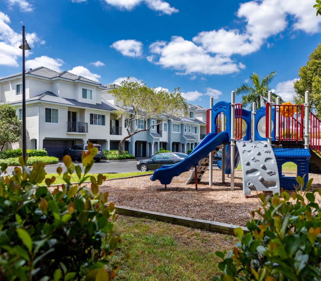 on-site playground at our luxury apartments in Delray Beach